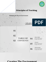DET 139-Principles of Teaching: Managing The Physical Environment