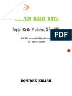 Pendahuluan Sistem Basis Data