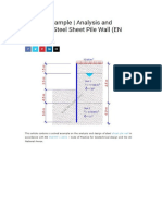 Sheet Pile Design Work Example