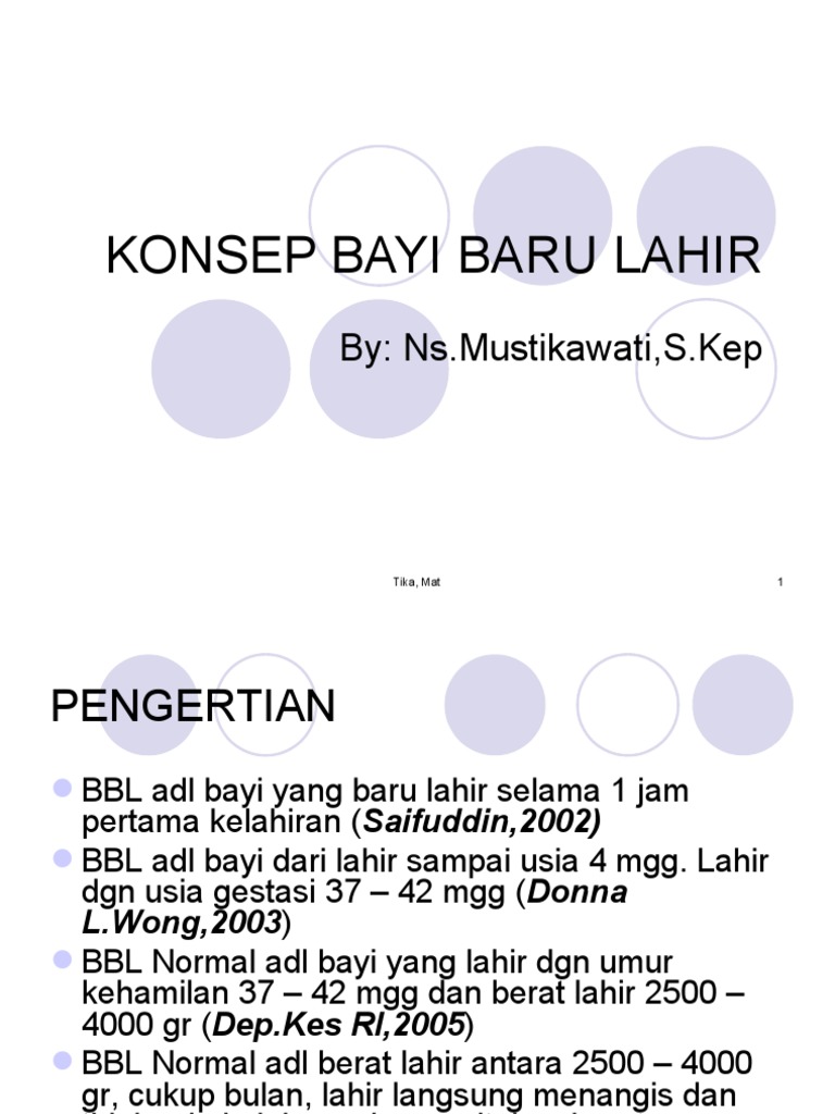 Konsep Bayi Baru Lahir | PDF