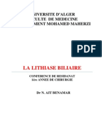 lithiase biliaire (résidanat)