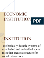 ECONOMIC INSTITUTION - g11