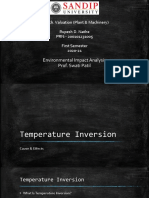 M.Tech. Valuation Temperature Inversion Causes Effects