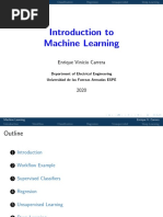 Introduction To Machine Learning: Enrique Vinicio Carrera