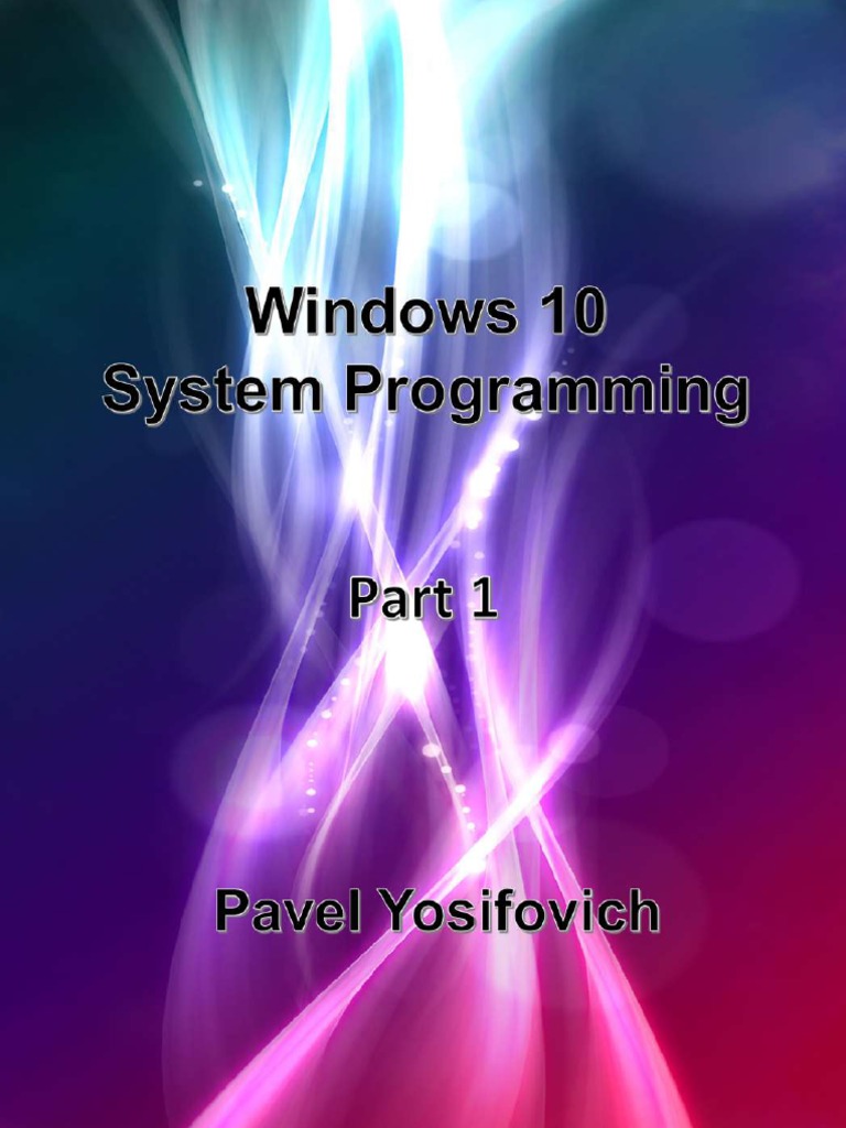 Windows 10 System Programming Part01 PDF Process