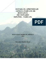 Aprende el náhuatl de Hueyapan con este manual