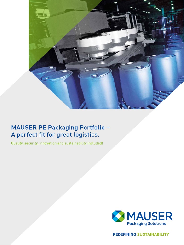 MAUSER PE Packaging Portfolio A Perfect Fit For Great Logistics PDF