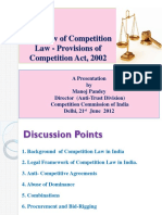 Overview of Competition Law - Provisions of Competition Act, 2002