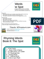 Rhyming Words Book 8: The Spot