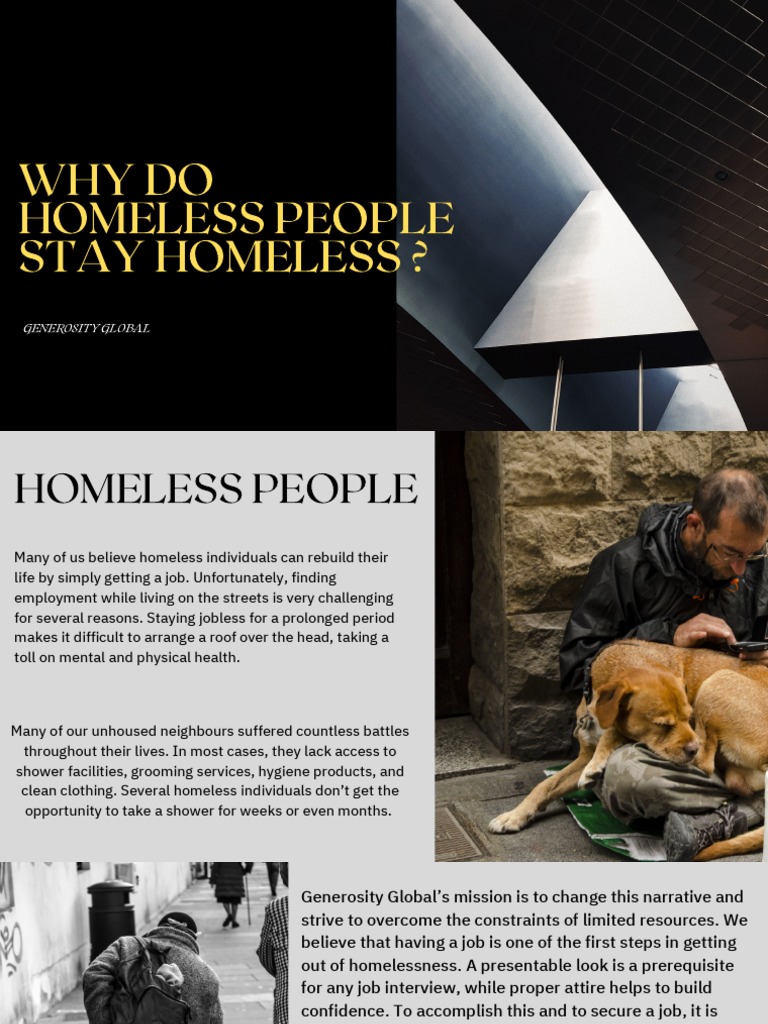 Why Do Homeless People Stay Homeless | PDF
