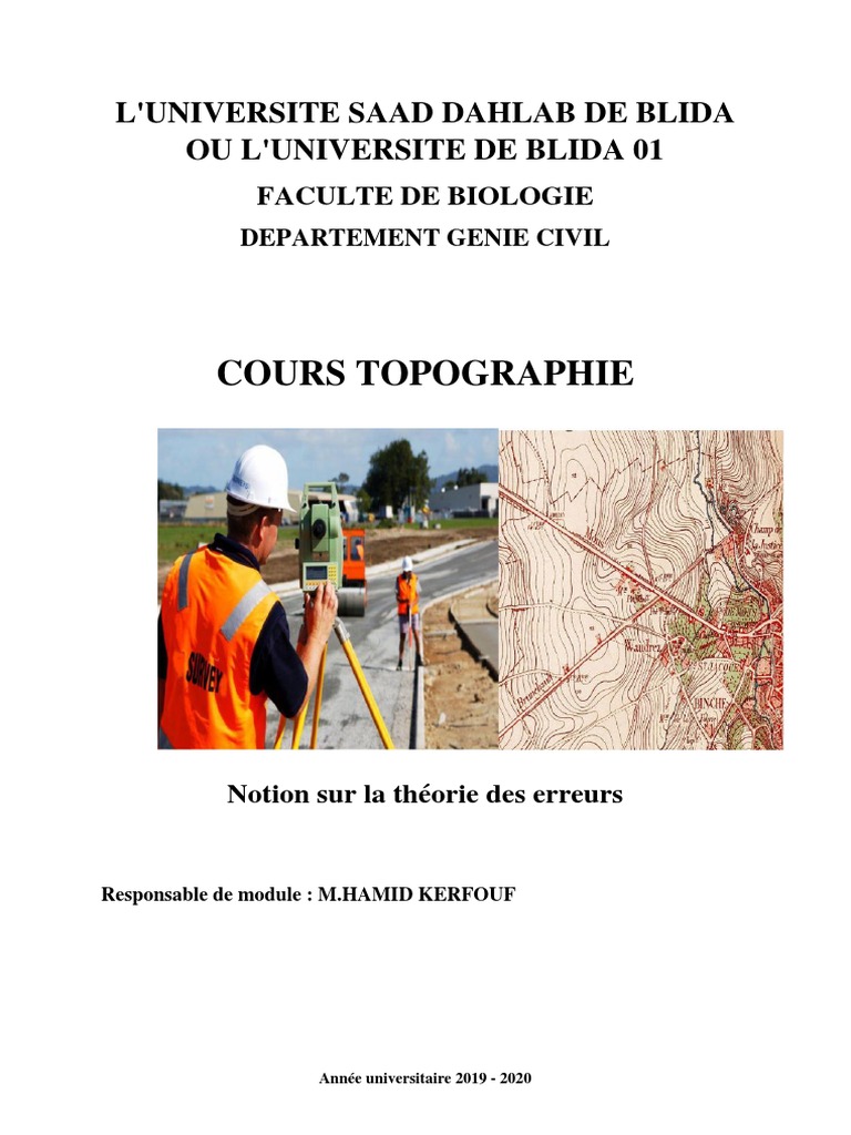 Notion Sur La Théorie Des Erreurs | PDF | Erreur de mesure | Moyenne