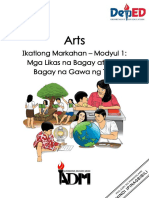 Arts2 - Q3 - Mod1 - Mga Likas Na Bagay at Mga Bagay Na Gawa NG Tao