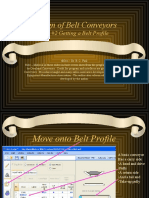 Design of Belt Conveyors: Step #2 Getting A Belt Profile