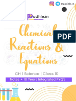 Padhle 10th - Chemical Reactions & Equations + Integrated PYQs