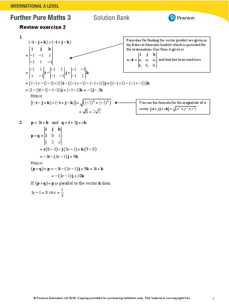 Ial Maths Fp3 RE2 | PDF | Plane (Geometry) | Euclidean Vector