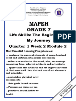 Mapeh Grade 7: Quarter 1 Week 2 Module 2