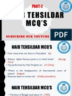 Naib Tehsildar MCQ'S: PART-2