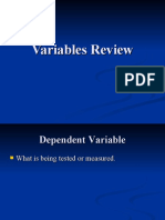 Variables Review