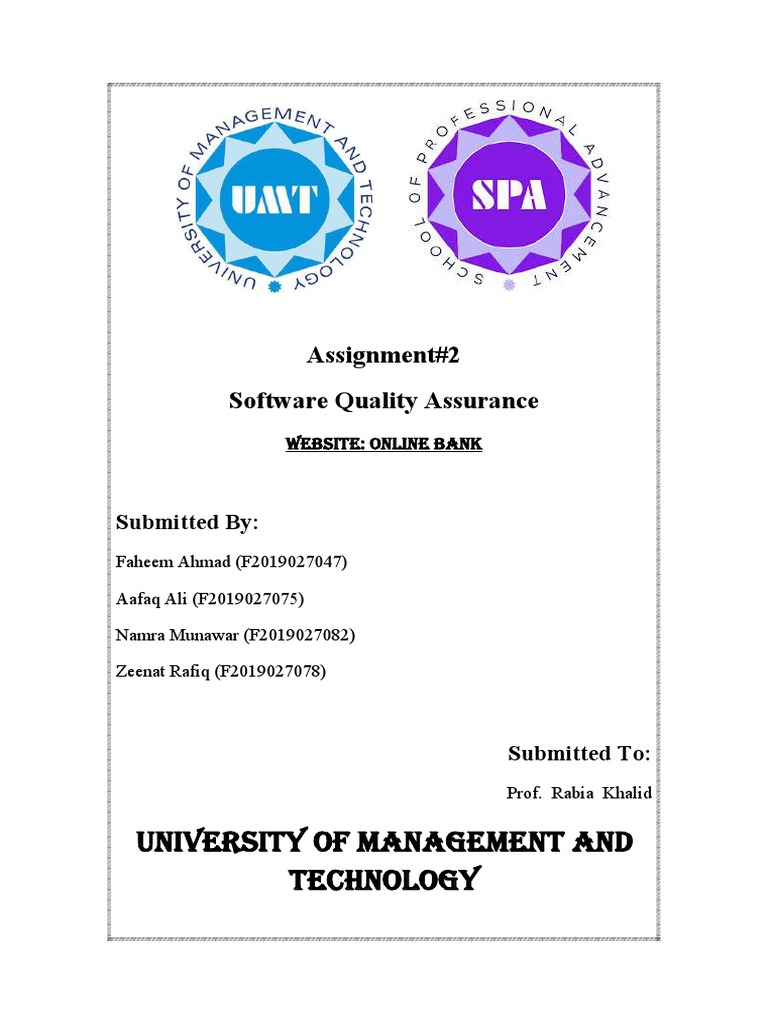 Online Bank Test Plan Overview | PDF | Software Testing | Information Age