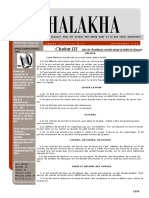 HALAKHA N° 26 chabat III