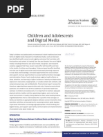 Children and Adolescents and Digital Media