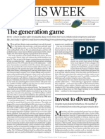 The Generation Game: This Week