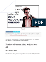 Clark & Miller - Positive Adjectives For Describing People