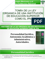 Anatomía de La Ley Orgánica de Una Institución de Educación Superior Como El Ipn