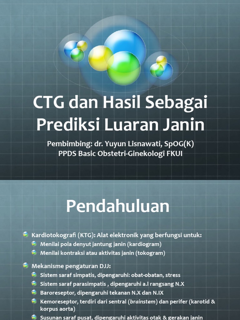 CTG Dan Hasil Prediksi Luaran Janin | PDF