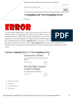 Difference Between Sampling and Non-Sampling Error (With Comparison Chart) - Key Differences