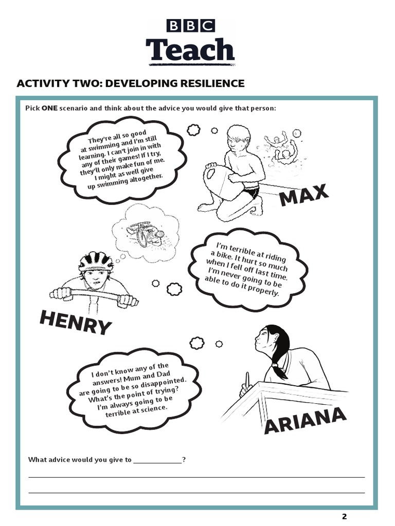 Resilience Building Activity Sheet | PDF