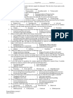 I. Multiple Choice: Choose The Alternative That Best Complete The Statement/s. Write The Letter of Your Answer On The