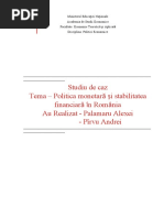 Proiect Politici Economice