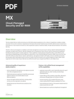 Cloud-Managed Security and SD-WAN: MX Series Datasheet