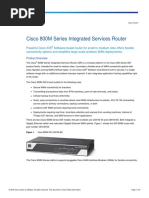 Cisco 800M Series Integrated Services Router