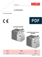 Kerosene and Gas Oil Burners: One Stage Operation