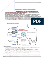 Tyramine: Drug Class: Indirectly Acting Sympathomimetic (A Byproduct of Tyrosine Metabolism) Mechanism of Action