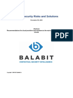 BalaBit Cloud Security Risks and Solutions
