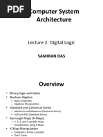 Computer System Architecture: Lecture 2: Digital Logic