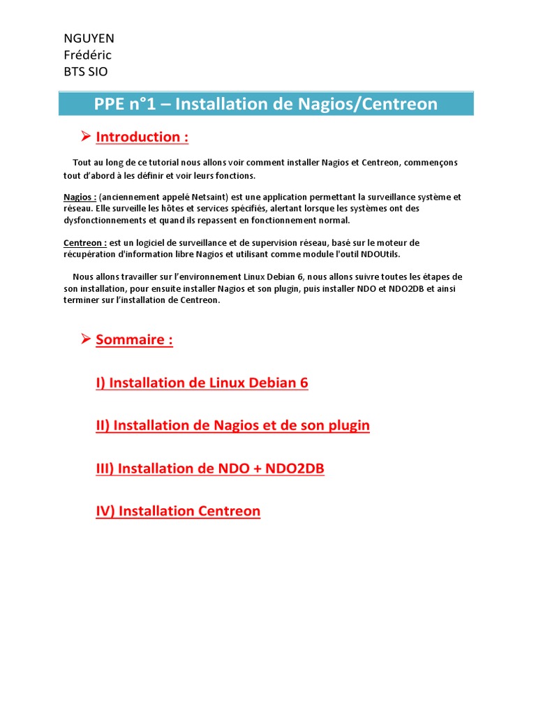 Installation de Nagios et Centreon | PDF | PHP | Linux