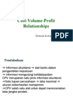 Cost Volume Profit Analysis (CVP Analysis)
