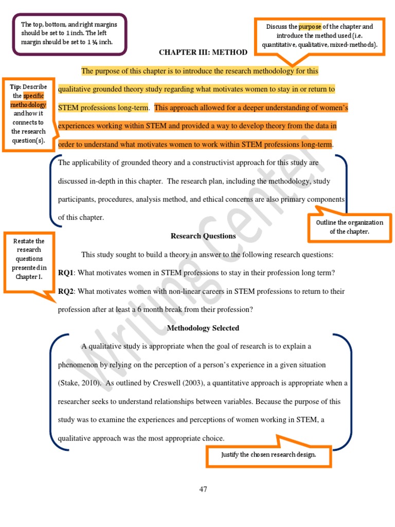 Dissertation Chapter 3 Annotated Sample - 0 - 2 | PDF | Qualitative ...