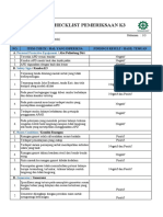 Form Checklist Pemeriksaan K3
