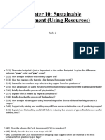 Chapter 10: Sustainable Development (Using Resources) : Tasks 2