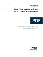 Foundational Cybersecurity Activities for Iot Device Manufactures