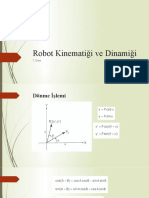 Robot Kinematiği Ve Dinamiği Ders 7 14.04.2021