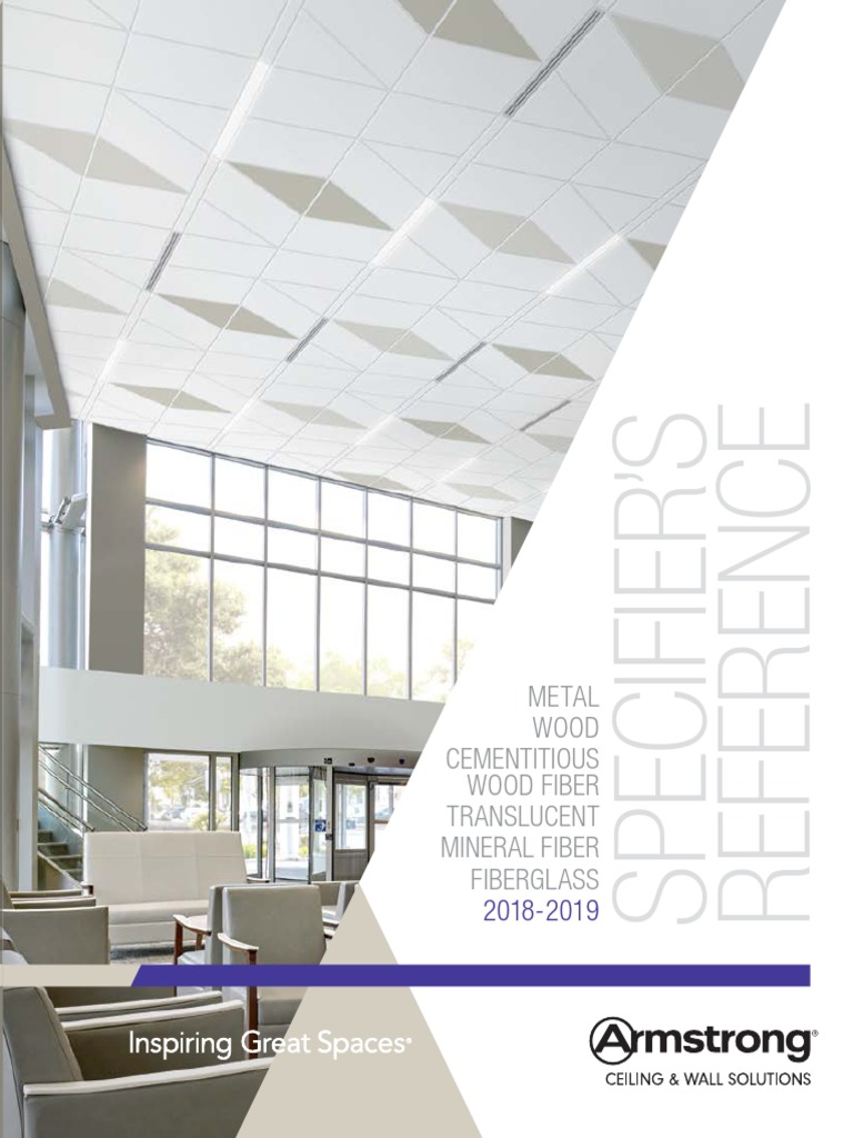 Armstrong Ceilings and Walls Specifiers Reference | PDF | Drywall | Ceiling