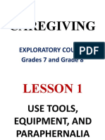 Caregiving: Exploratory Course Grades 7 and Grade 8