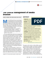 Goldstein_The clinical management of awake bruxism
