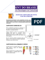 Teste de Cartuchos - Utilizando o Multimetro